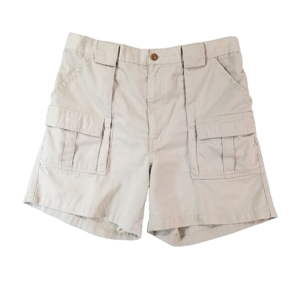 Disney cargo hiking shorts men's 36x7 off-white beige cotton outdoor Kilimanjaro